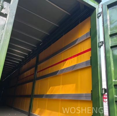 Semi-aanhangwagen 3 asbox van vrachtvervoer zijkant gordijn aanhangwagen voor vrachtbescherming
