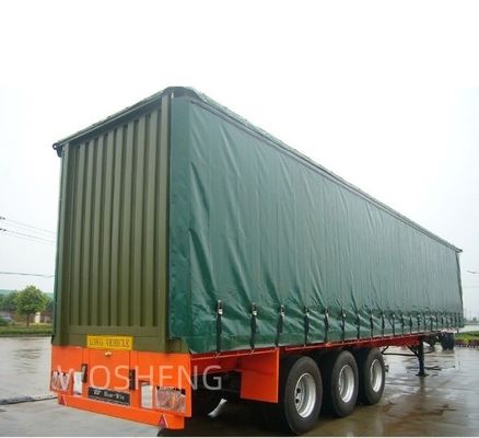 Topverkoop Klantenverzoek Semi-trailer met 3 assen 40ft 45ft Groen zijkorting