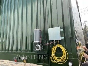 Topverkoop Klantenverzoek Semi-trailer met 3 assen 40ft 45ft Groen zijkorting