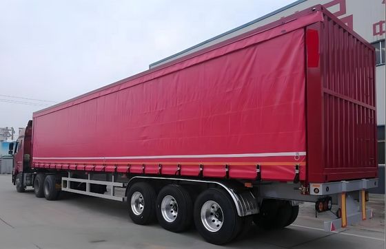 Dual Line Brake System WABCO Tri Axles 60 Tons zijkant gordijn aanhangwagen voor vervoer