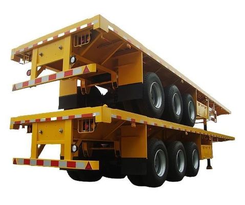 20 jaar ervaring in de productie van 2/3/4 assen container staal platbed half-trailer