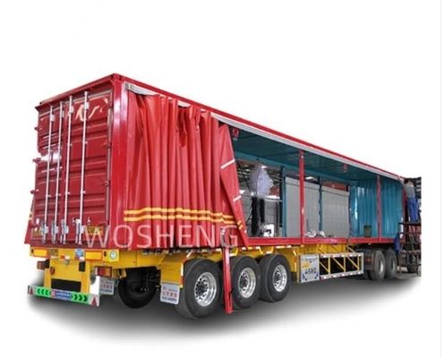 Dual Line Brake System WABCO Tri Axles 60 Tons zijkant gordijn aanhangwagen voor vervoer