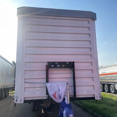 Halve aanhangwagens Wit 40ft 45ft 3 Assen Zijkant gordijn met luchtvering en WABCO-ABS