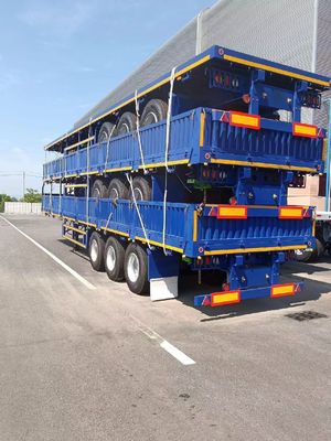 3 assen 50 ton zijwandhalve aanhangwagen vrachtvervoer met band 12.00R22.5 Facultatief