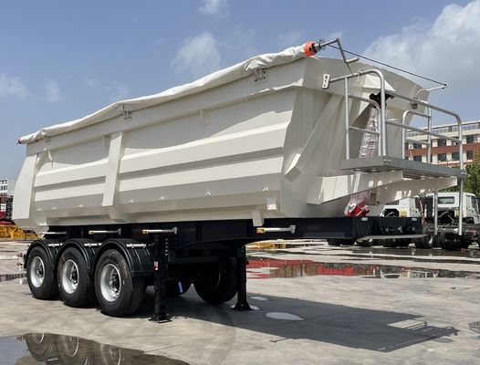 9800x2500x3500mm Zandsteen Graan Transport Semi-trailer met hydraulische achterste dumpen