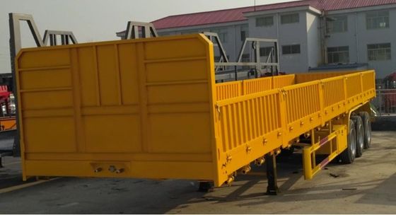 Op maat gemaakte drie-assige bulk transport hek vracht half-truck aanhangwagen zijwand half-aanhangwagen