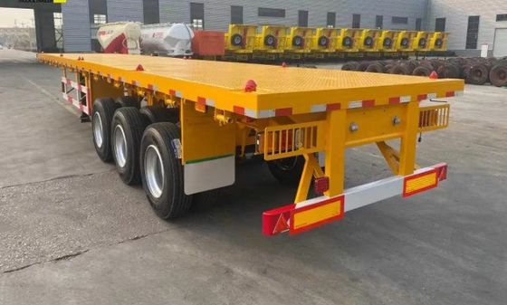2/3/4 Assen 35ft 40ft 45ft Container Transport Steel Flat Bed Semi Trailer voor Truck