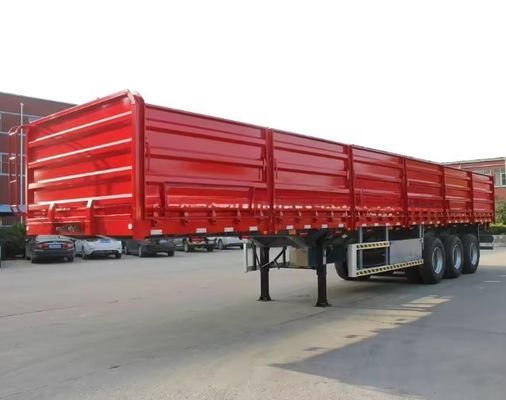 12400X2500X3650mm WS Tri-Axle Sand Transport Semi-trailer met mechanische ophanging