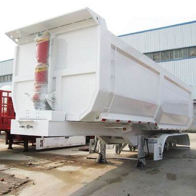 13/16 ton Dual Line Brake System Achterste Dump Semi-trailer voor transport van steenkoolmijnen