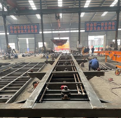 Semi-aanhangwagen voor bulkgoederen met zijwanden 3/4 as Mechanische ophanging 13/16/20 ton