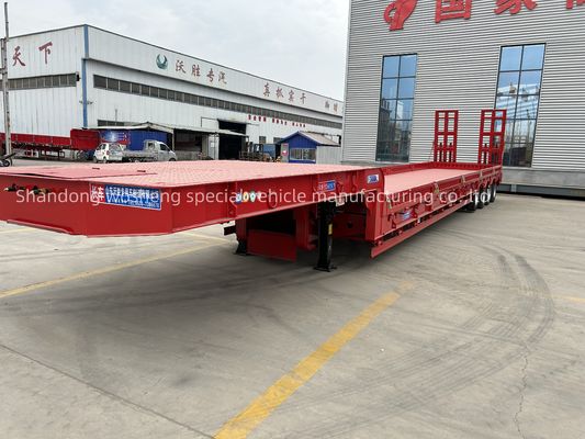 Semi-aanhangwagen laaggelegen container chassislader met luchtkamer T30/30 remsysteem