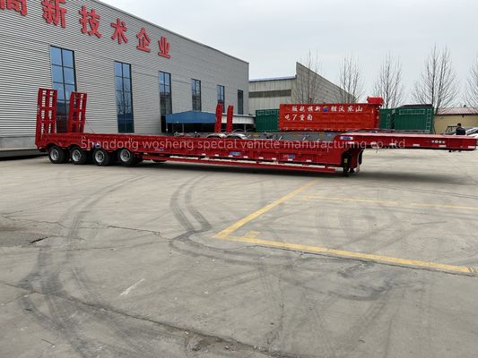 Semi-aanhangwagen laaggelegen container chassislader met luchtkamer T30/30 remsysteem