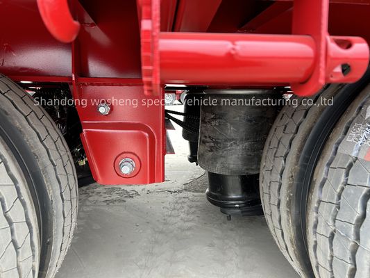 Semi-aanhangwagen laaggelegen container chassislader met luchtkamer T30/30 remsysteem