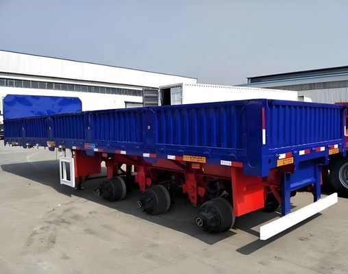 3 assen Drop Side Wall Semi-trailer Geschikt voor het vervoer van vracht hek ontwerp