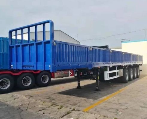 3 assen Drop Side Wall Semi-trailer Geschikt voor het vervoer van vracht hek ontwerp