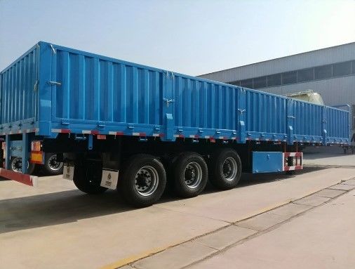3 assen Drop Side Wall Semi-trailer Geschikt voor het vervoer van vracht hek ontwerp