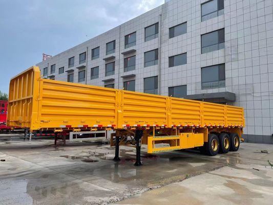 Staal 3 as 40ft 12,4m hek vracht Semi-trailer zijwand Truck trailer voor bulk vracht