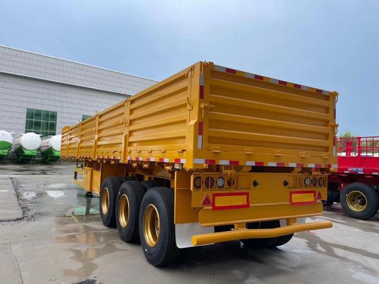 Staal 3 as 40ft 12,4m hek vracht Semi-trailer zijwand Truck trailer voor bulk vracht