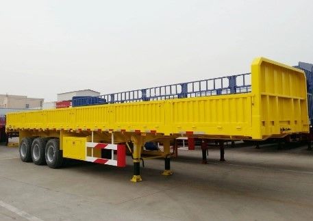 Staal 3 as 40ft 12,4m hek vracht Semi-trailer zijwand Truck trailer voor bulk vracht