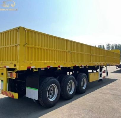 Staal 3 as 40ft 12,4m hek vracht Semi-trailer zijwand Truck trailer voor bulk vracht