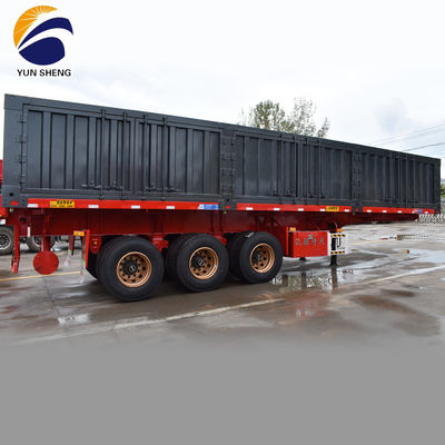 WS Steentransport Duurzaam 3 assen 50 ton zijdelingse dumptruck Halve aanhangwagen Tipper voor oplossing