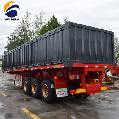 WS Steentransport Duurzaam 3 assen 50 ton zijdelingse dumptruck Halve aanhangwagen Tipper voor oplossing