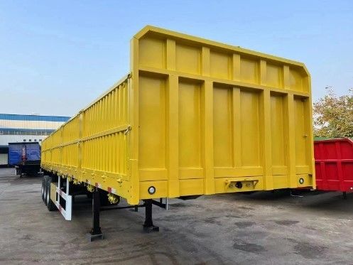 Mechanische ophanging 40 ton Tri-axel hek type vracht aanhangwagen zijwand half-aanhangwagen