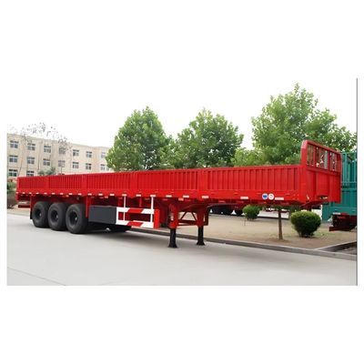 Custom kleur 3 As Semi zijkant Muur hek Semi trailer met mechanische ophanging