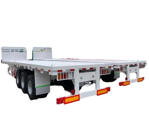 Gespesialiseerd in flatdeck flatboy flatbed semi trailer voor vrachtwagen driehoek banden specificaties