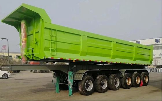 45Cbm 60Ton Dump Truck Trailers Achtersteen Dump Trailer voor het transport van zandsteen