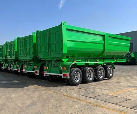 45Cbm 60Ton Dump Truck Trailers Achtersteen Dump Trailer voor het transport van zandsteen
