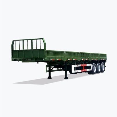 50 ton staal 3 assen zijwand half-aanhangwagen voor het vervoer van middelzware en bulkgoederen