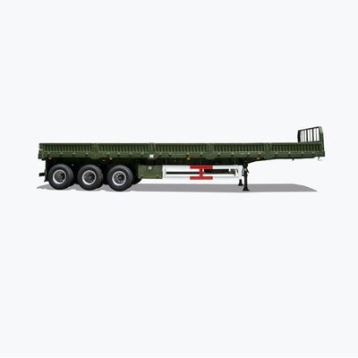 Aanpassing 30t 40t 3-assige aanhangwagen met stalen zijwand en afneembare planken hek