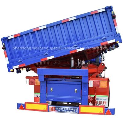 3 assen zijdelingse drop tipper dump half aanhanger met 28 ton landingsgestel en aanpassing
