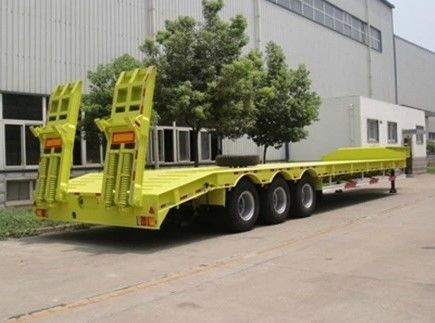 3 Assen Gooseneck Lowboy Low Loader Truck Trailer voor graafmachine We hebben je gedekt