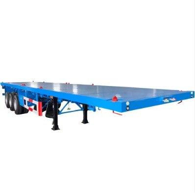 Semi-trailer 3 assen 4 assen Platdekcontainer Staal vrachtwagentrailer Platbed Semi-trailer