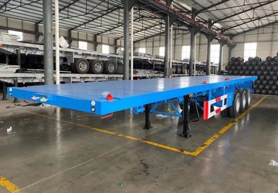 Wosheng's maximale lading 30000 kg 3 as 4 as staalcontainer plat bed half-trailer