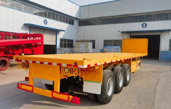 Wosheng's maximale lading 30000 kg 3 as 4 as staalcontainer plat bed half-trailer