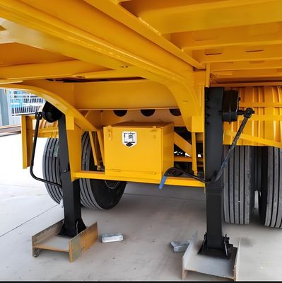 Zware drie-assige zijwandhalve aanhangwagen voor bulktransport