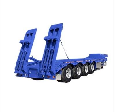 Lucht- of mechanische ophanging 3/4-assige half-aanhanger voor de transport van graafmachines