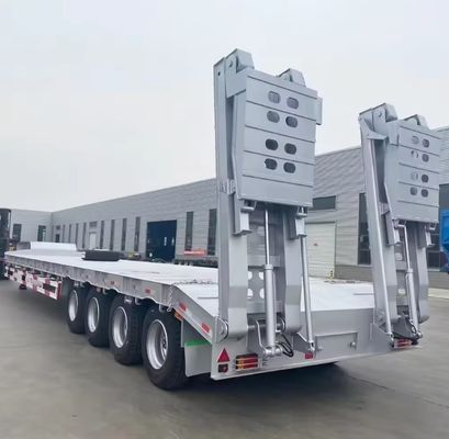 Lucht- of mechanische ophanging 3/4-assige half-aanhanger voor de transport van graafmachines