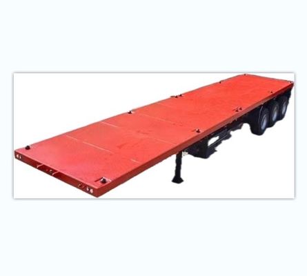 Duurzame Q345B staal-hoofdbalk platte half-trailer voor 20ft 40ft containervervoer