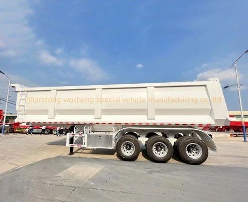Zware vrachtwagen 35-65 cbm U-type Achterste Dump Semi trailer Tipper Cargo Truck Trailers met Good