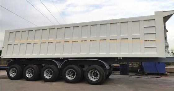 Zware vrachtwagen 35-65 cbm U-type Achterste Dump Semi trailer Tipper Cargo Truck Trailers met Good