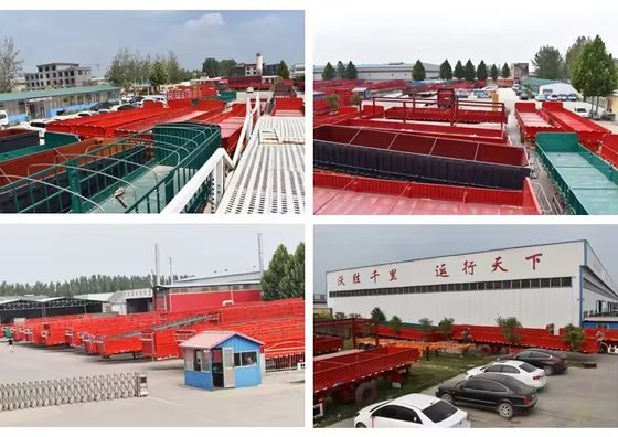 Stainless Steel Side Wall Semi-Trailer 3axel 50 ton Side Flip Trailer 12400X2500X3650mm
