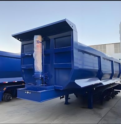 Goedkope Semi-trailer voor 3 Assen 4 Assen Tilting achterste Dump Tipper Dump Semi-trailer