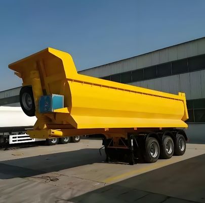 Goedkope Semi-trailer voor 3 Assen 4 Assen Tilting achterste Dump Tipper Dump Semi-trailer