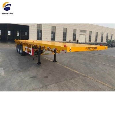Containerplatte halfrijtuig met bladveer 90x13/16x10 lagen en 30-70t capaciteit