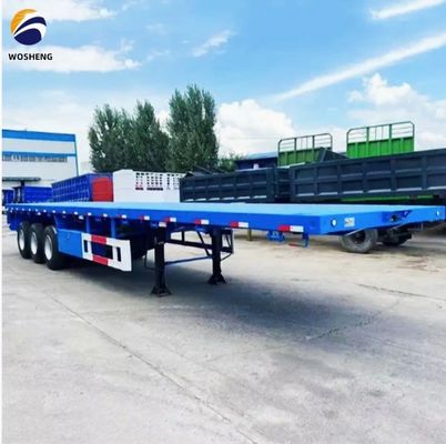 Containerplatte halfrijtuig met bladveer 90x13/16x10 lagen en 30-70t capaciteit