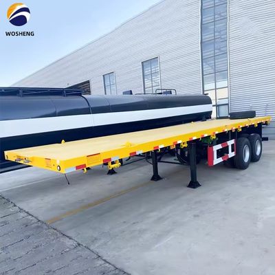 Flatbed Semi-trailer met 3 Assen en 4 Assen 20FT 40FT voor veilig en soepel containervervoer